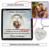 Load image into Gallery viewer, Always With You Custom Photo Heart Memorial Necklace