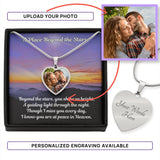 Load image into Gallery viewer, Beyond The Stars Custom Photo Heart Memorial Necklace