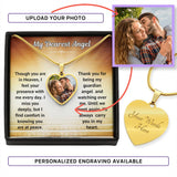 Load image into Gallery viewer, Angel Heart Memorial Necklace