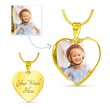 Load image into Gallery viewer, Angel Heart Memorial Necklace