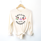 Load image into Gallery viewer, Chillin with the Snowmies Kids, Boys, Girls  Jersey Long Sleeve Tee