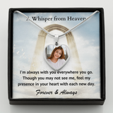 Load image into Gallery viewer, Always With You Custom Photo Heart Memorial Necklace