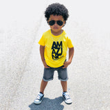 Load image into Gallery viewer, AMAZING Yellow Short Sleeve Kids T-shirt