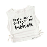 Load image into Gallery viewer, &quot;Style Never Goes out of Fashion&quot; Girls Crop Top