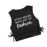 Load image into Gallery viewer, &quot;Style Never Goes out of Fashion&quot; Girls Crop Top